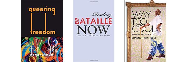 Dr. Winnubst's books Queering Freedom, Reading Bataille Now, and Way Too Cool.
