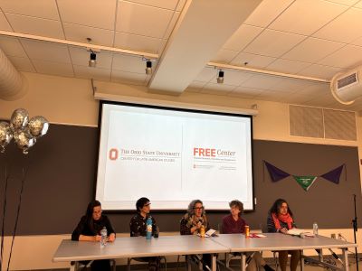 Panelists at the Feminisms in the Americas Symposium