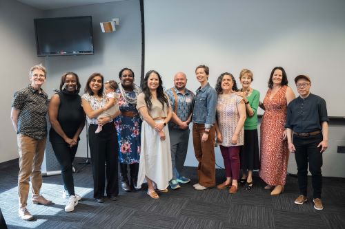 WGSS faculty at annual spring reception in April 2025