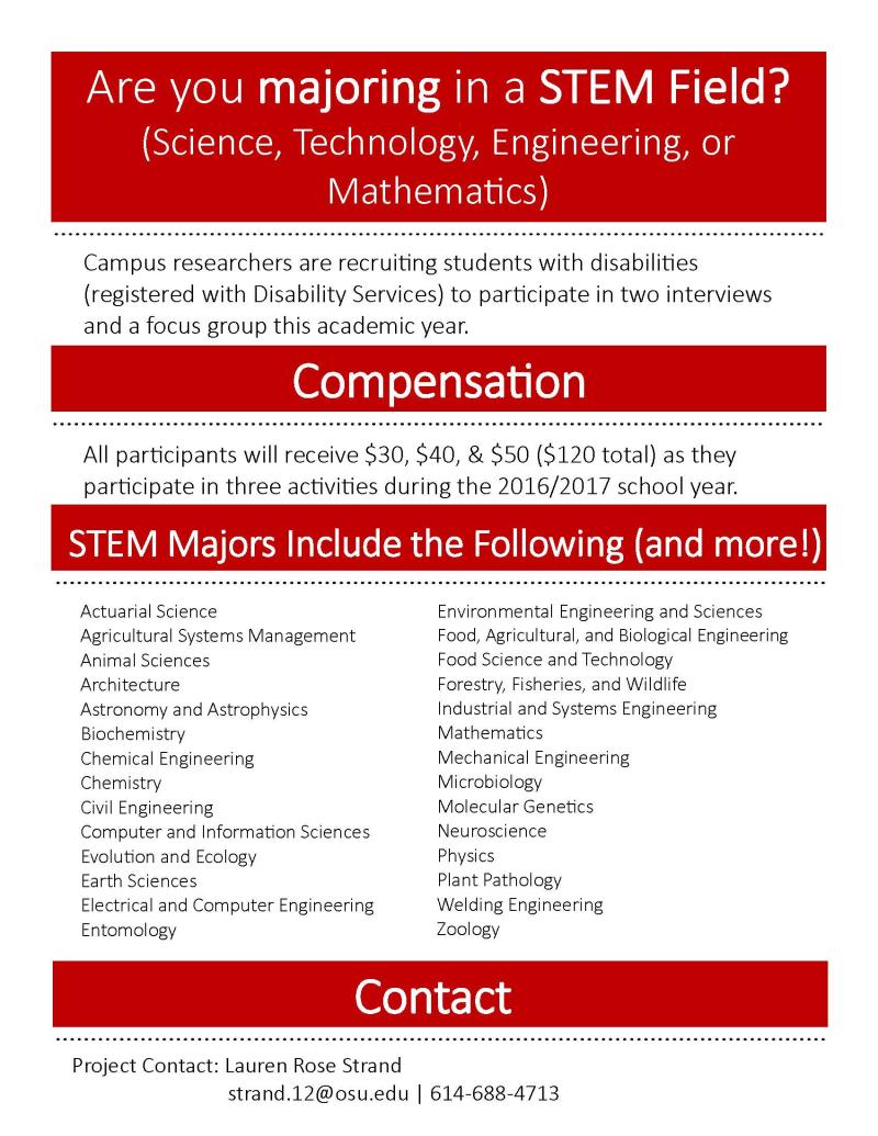 STEM flyer