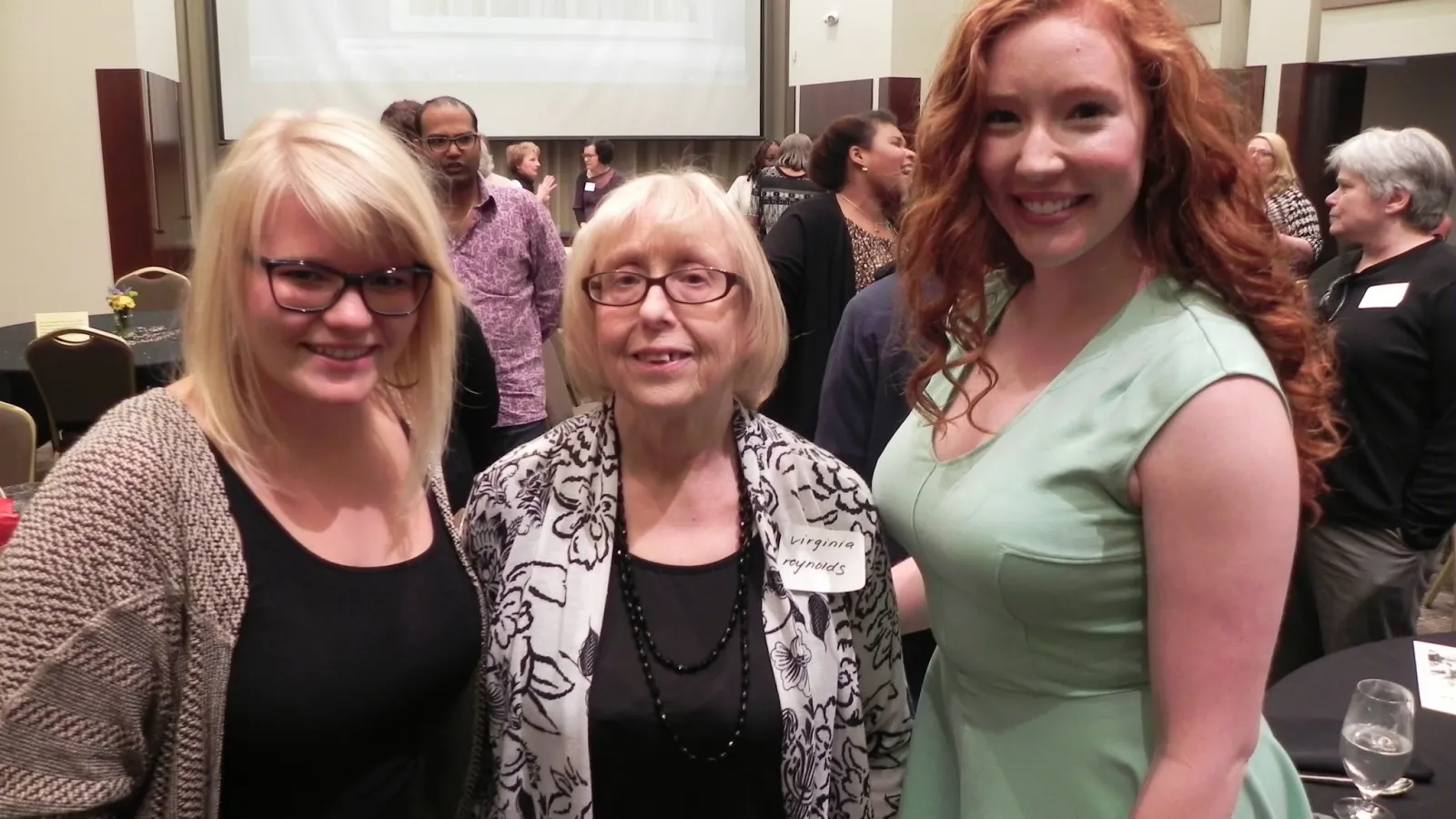 Virginia Reynolds and current and former awardees. 