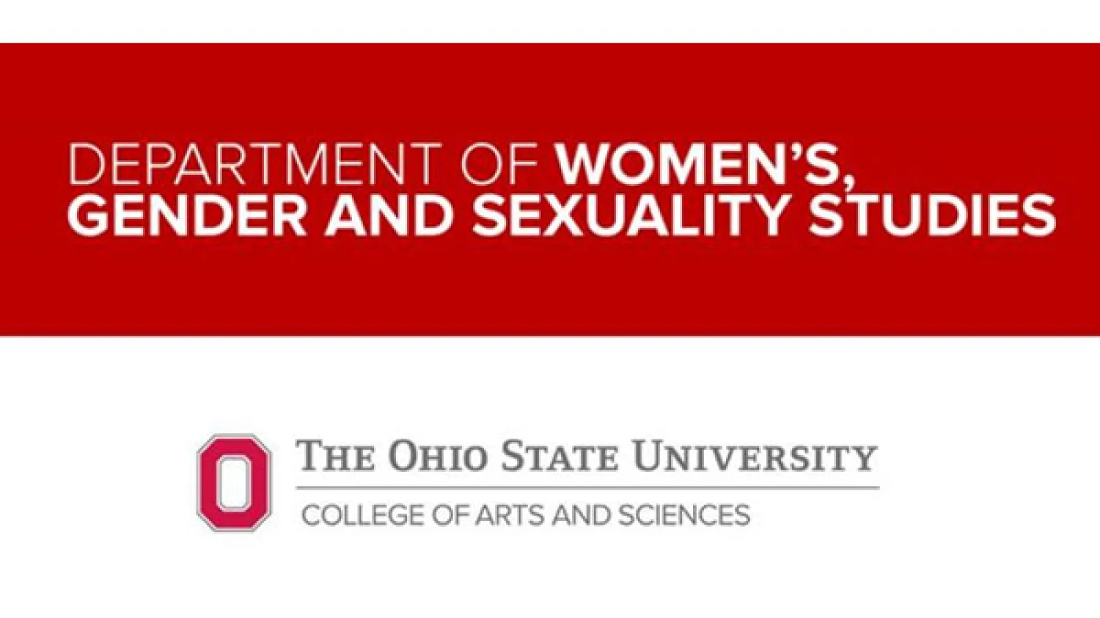 Department and university logo