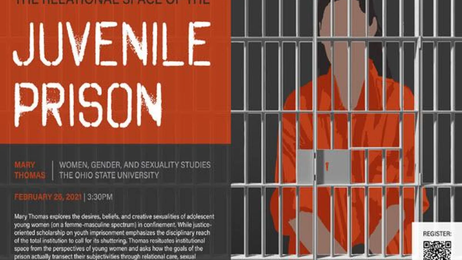 The Relational Space of the Juvenile Prison flyer