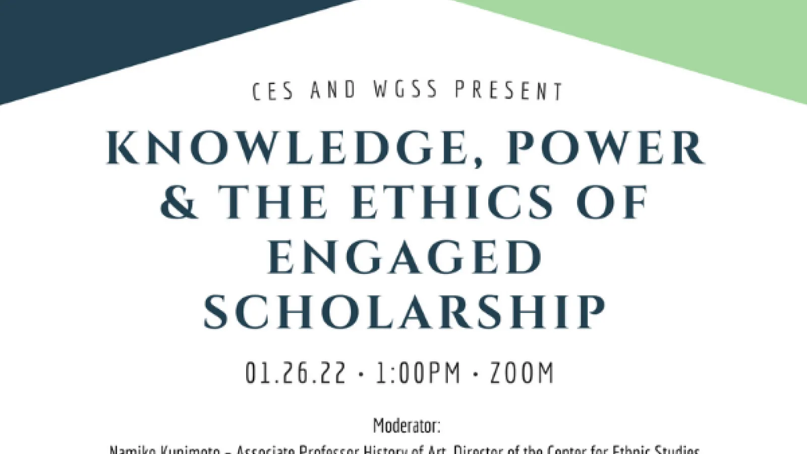 CES and WGSS Present