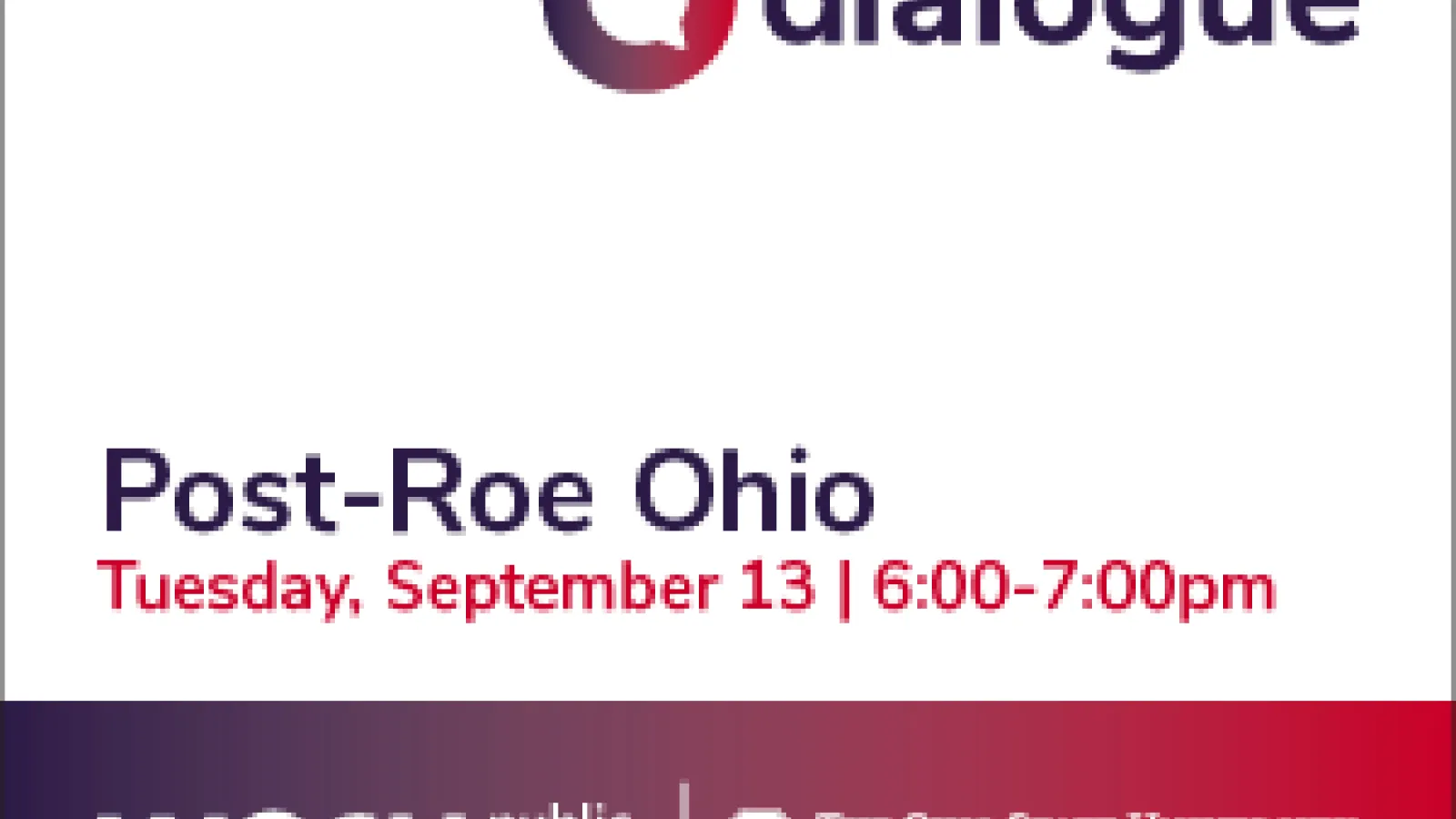 WOSU Dialogue Flyer