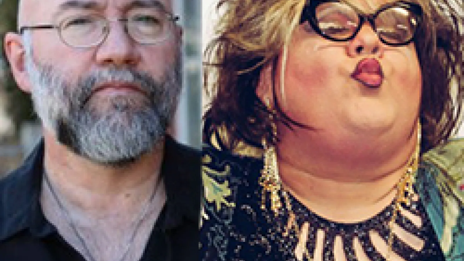 Author Jeff Man and Appalachian Drag Queen Ilene Over