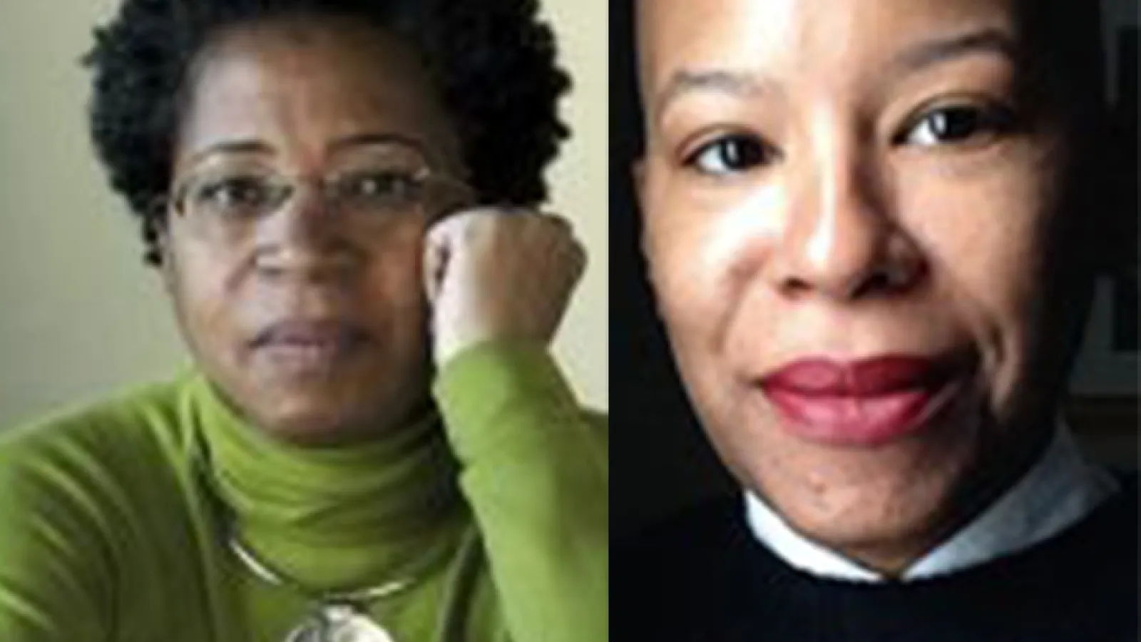 Profile pictures of Dionne Brand and Christina Sharpe.