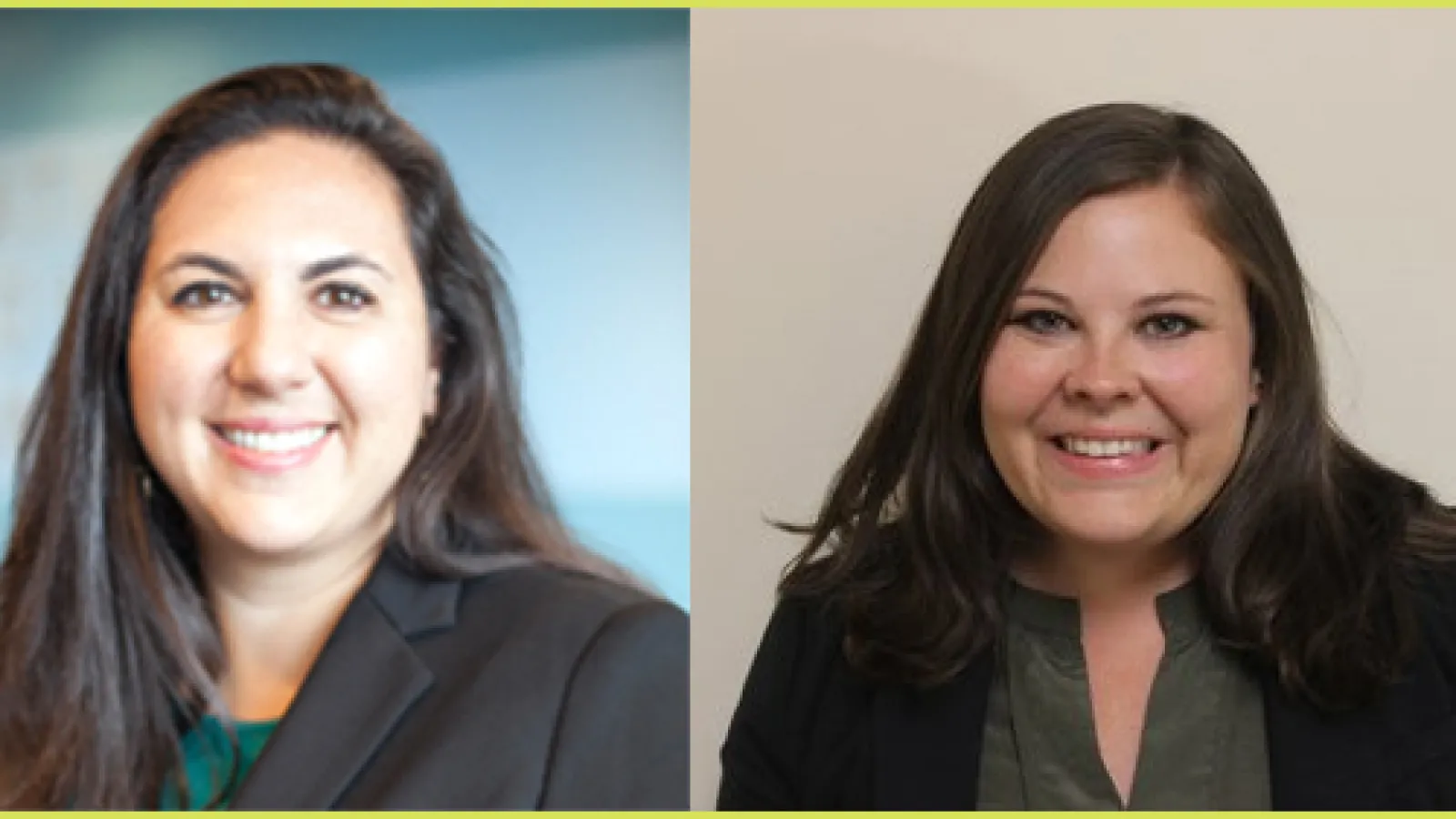 WGSS PhD alumnae Dr. Amanda Rossie and Dr. Haley Swenson