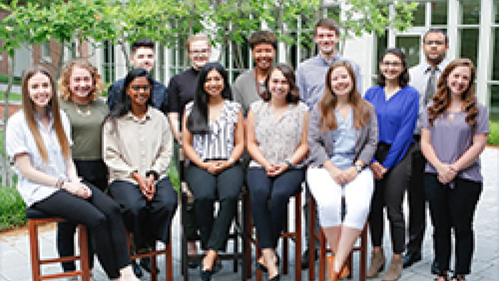The 14 student recipients of the 2018 Columbus Foundation Summer Fellowship.