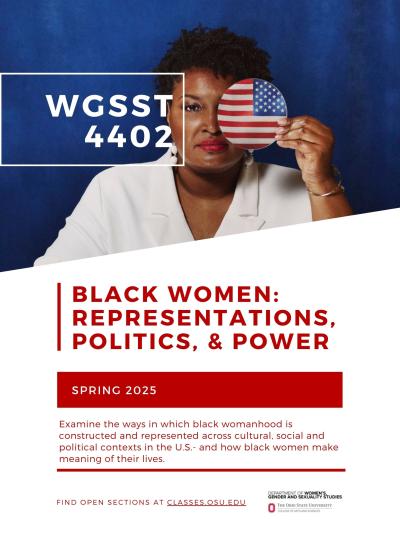 WGSST 4402: Black Women; Representations, Politics & Power Course Flyer