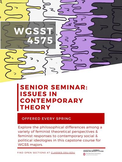 WGSST 4575: Senior Seminar in Contemporary Theory