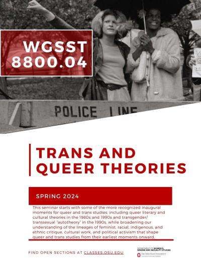 Trans & Queer Theories Special Topics Seminar