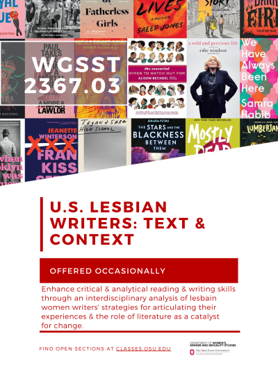 WGSST 2367.03: U.S. Lesbian Writers