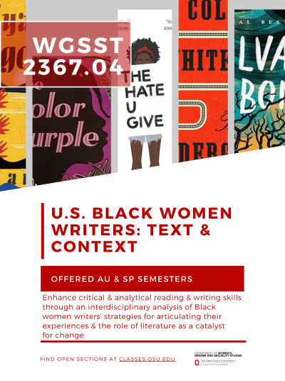 WGSST 2367.04: Black Women Writers