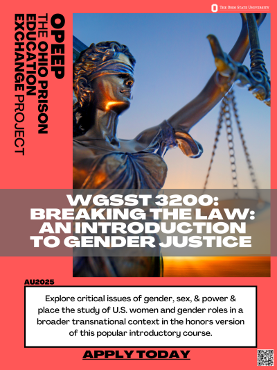  WGSST 3200: An Introduction to Gender Justice Flyer OPEEP Flyer