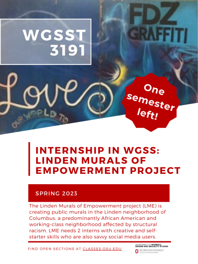 Flyer for WGSST 3191 SP23