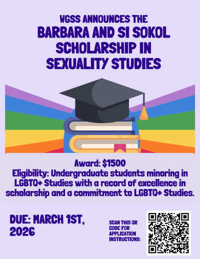 The Barabra & Si Sokol Scholarship in Sexuality Studies Award