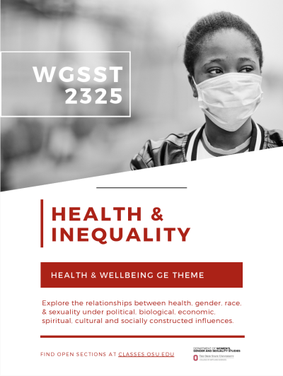 WGSST 2325: Health & Inequality course flyer and description