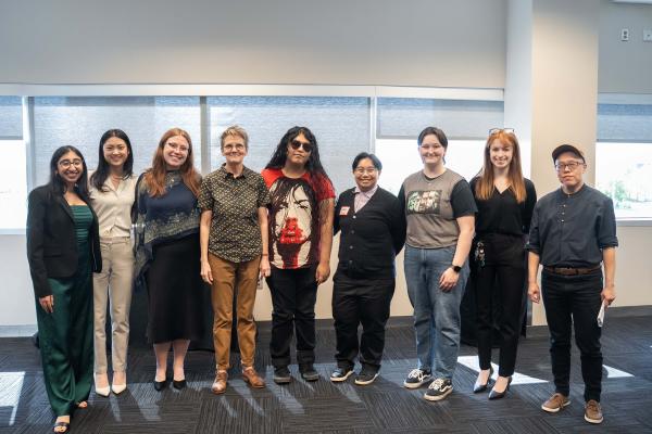 Faculty and students of WGSST 4574 at the 2025 Undergraduate Research Symposium