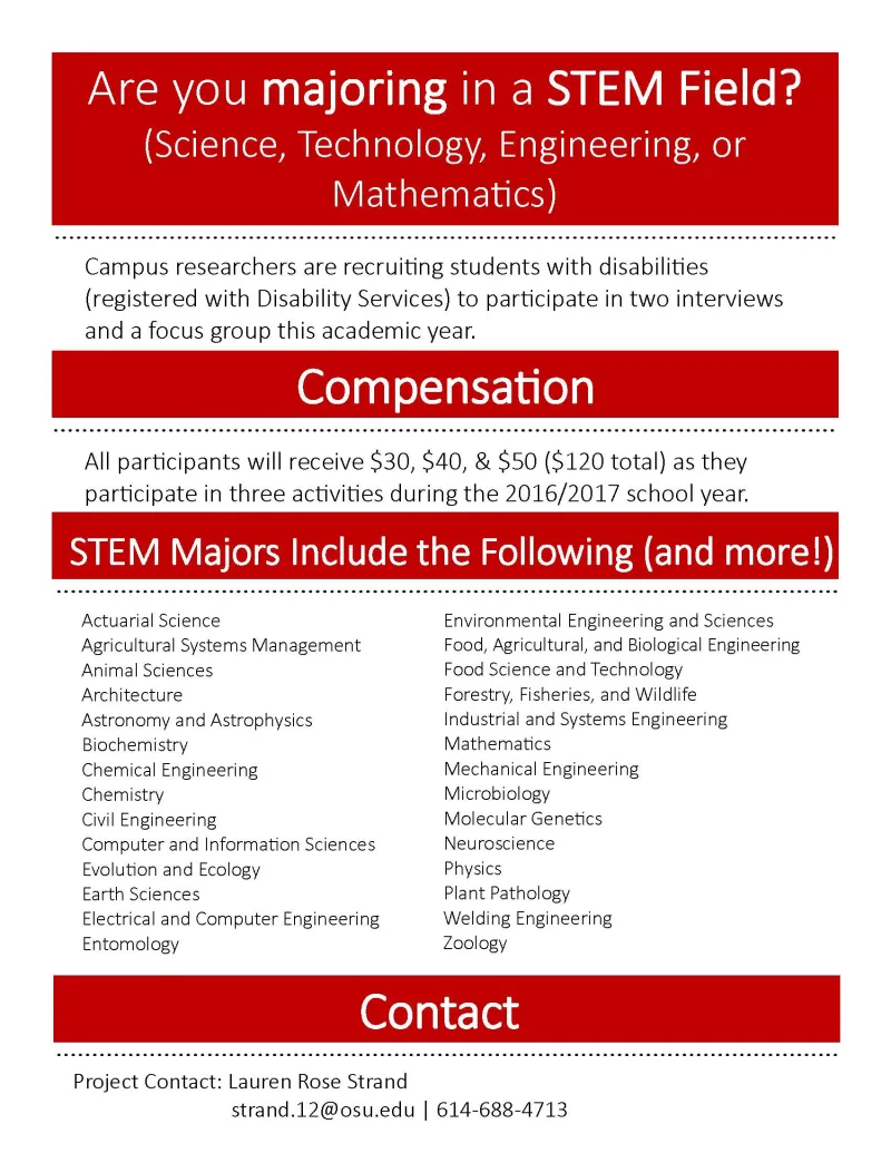 STEM flyer