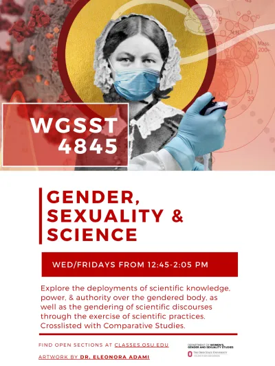 WGSST 4845: Gender, Sexuality & Science course description and flyer