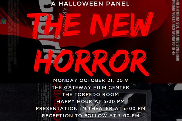 The New Horror - Monday, Oct. 21 at 5:30 at the Gateway Film Center