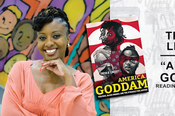 Flyer for "America, Goddam" Reading + Conversation