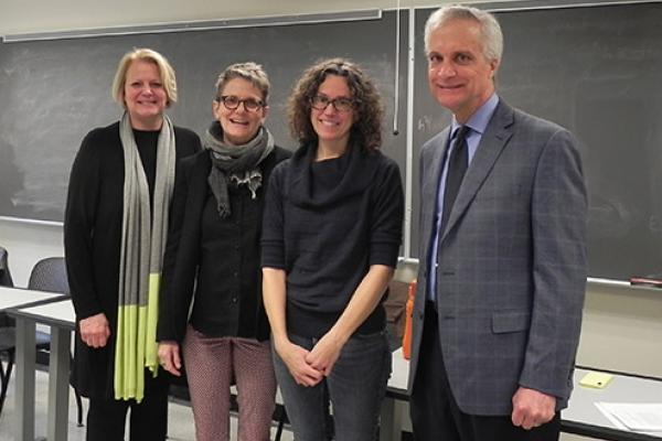 Ratner Award Winner Dr. Mary Thomas Peter Hahn, Shannon Winnubst, Mary Thomas, and Janet Box-Steffensmiser