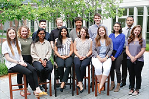 The 14 student recipients of the 2018 Columbus Foundation Summer Fellowship.